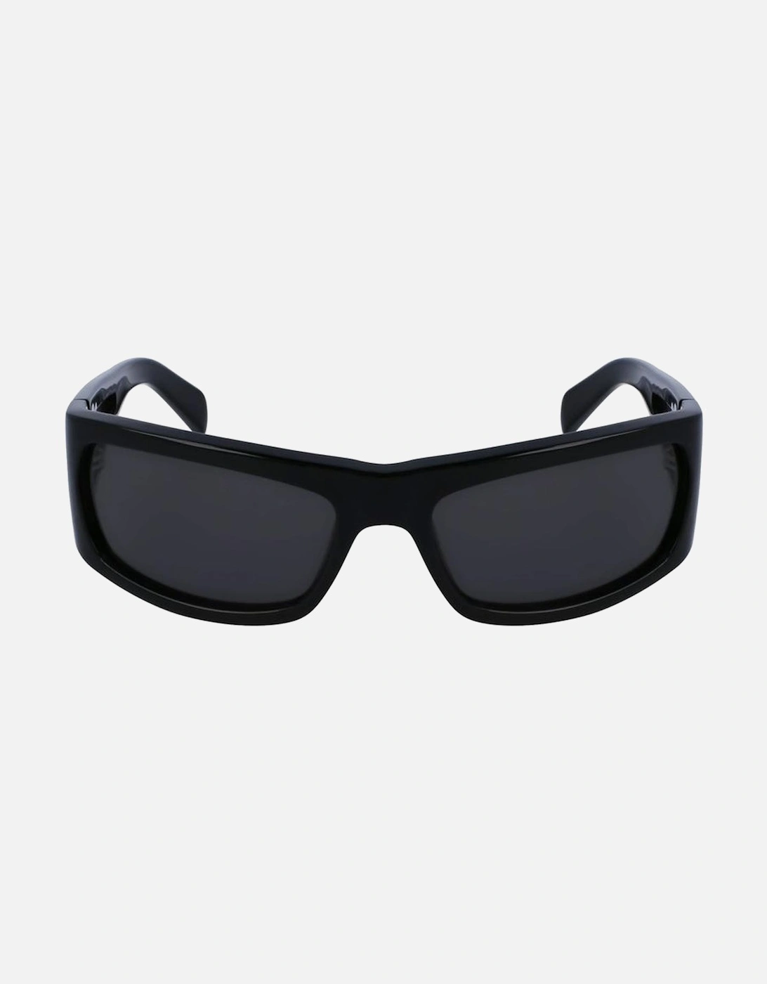 Acetate Square Frame Sunglasses Unisex - Black