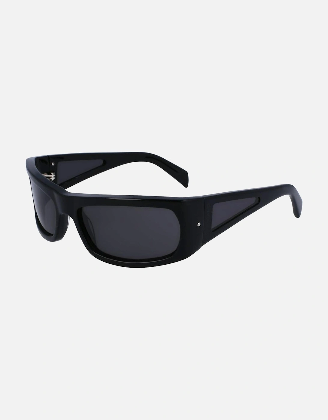 Acetate Square Frame Sunglasses Unisex - Black, 4 of 3