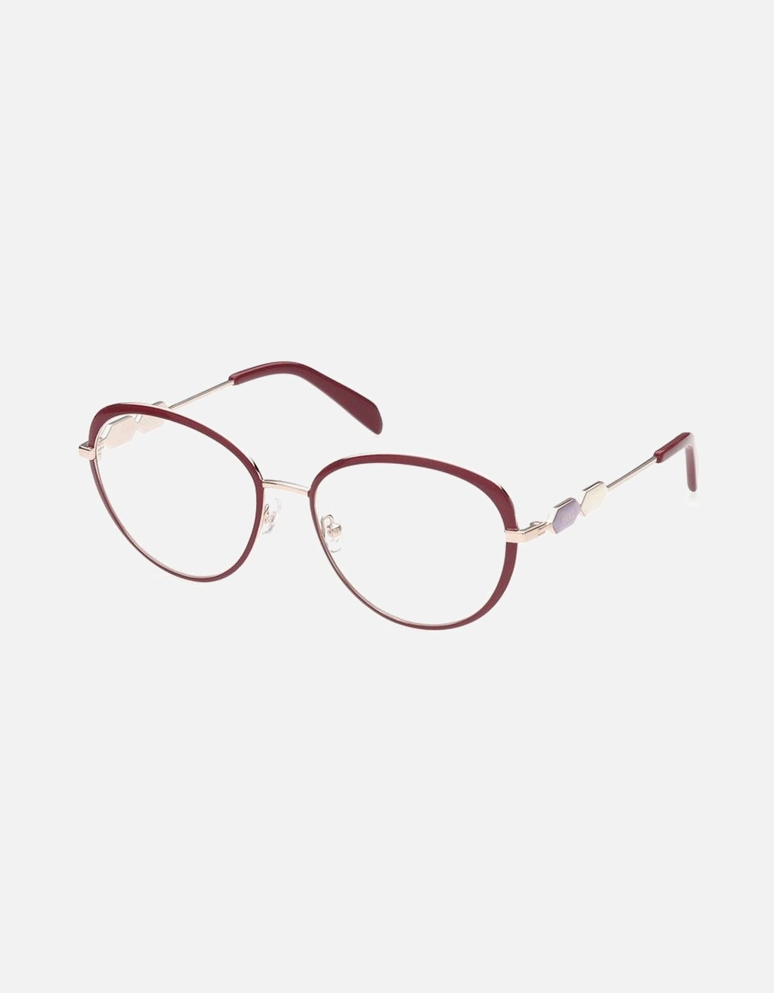Metal Frame Designer Glasses Women - Red, 4 of 3