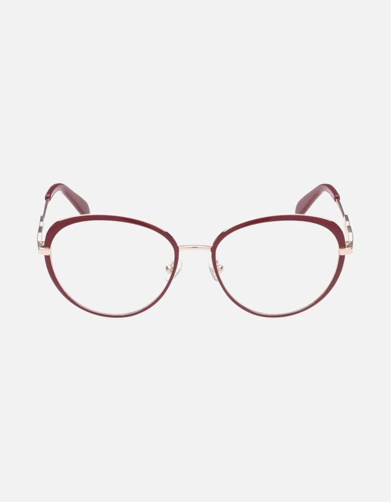 Metal Frame Designer Glasses Women - Red