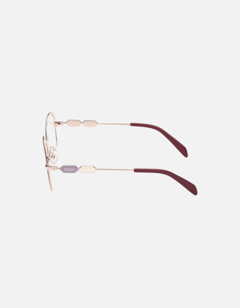 Metal Frame Designer Glasses Women - Red