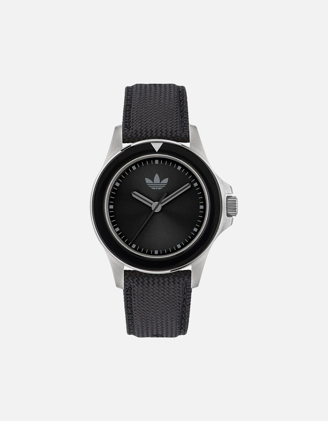 Stainless Steel Quartz Analog Watch with Fabric Bracelet Unisex -, 4 of 3