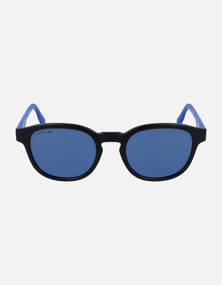Rectangular Injected Sunglasses Unisex - Black