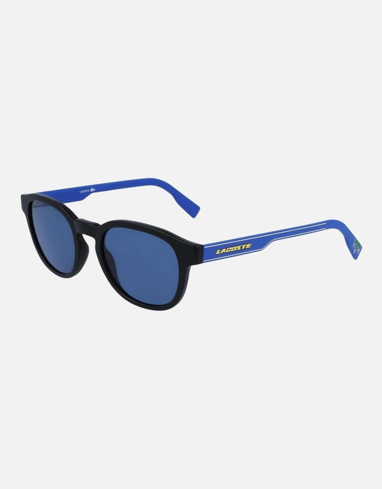 Rectangular Injected Sunglasses Unisex - Black