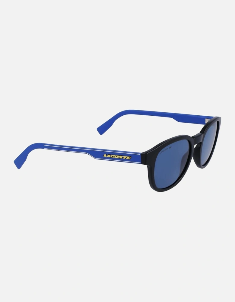 Rectangular Injected Sunglasses Unisex - Black