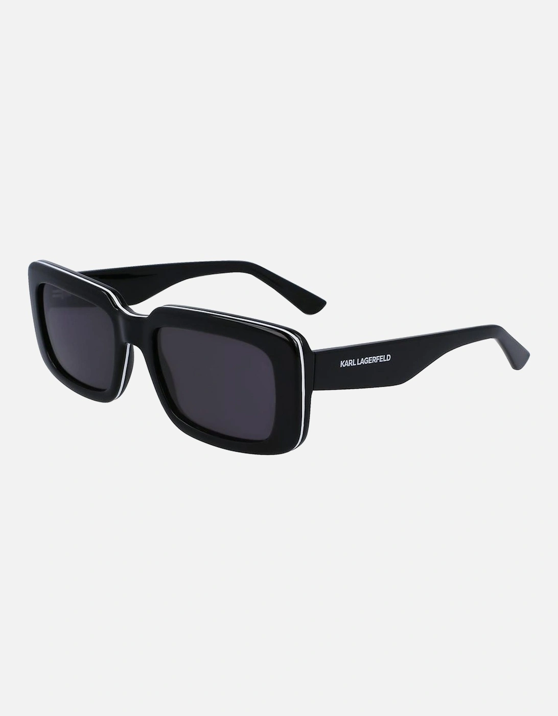 Injected Frame Sunglasses Unisex - Black, 4 of 3