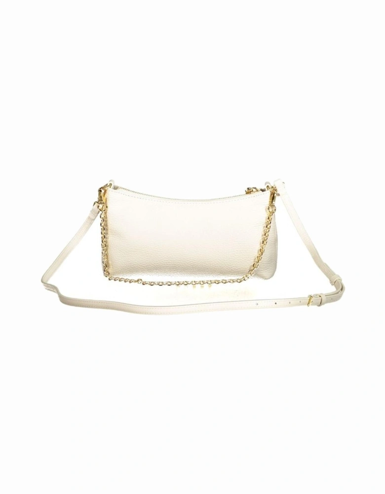 Aura Bag with Chain Handle and Adjustable Strap Women - White Handbags