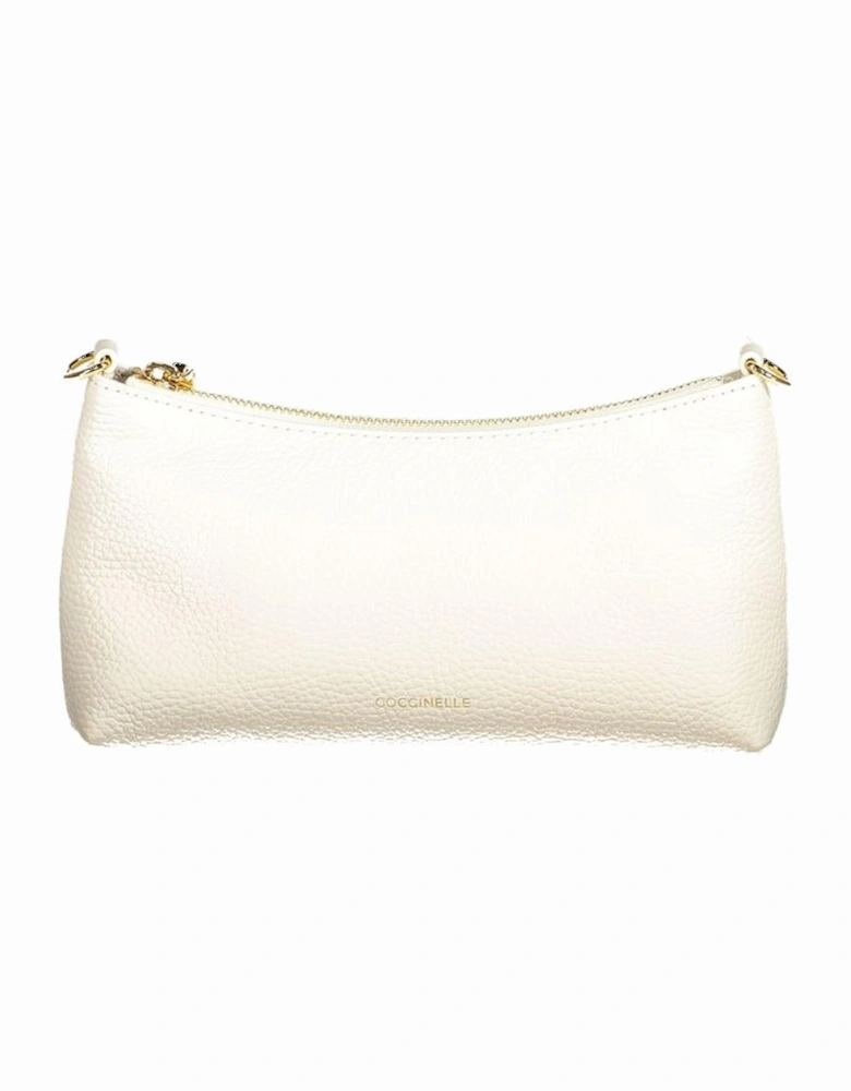 Aura Bag with Chain Handle and Adjustable Strap Women - White Handbags