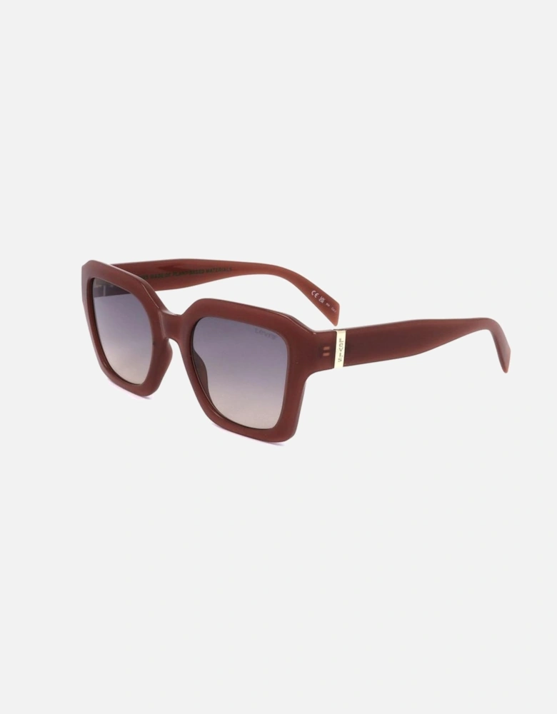 Resin Square Frame Sunglasses Women - Blue