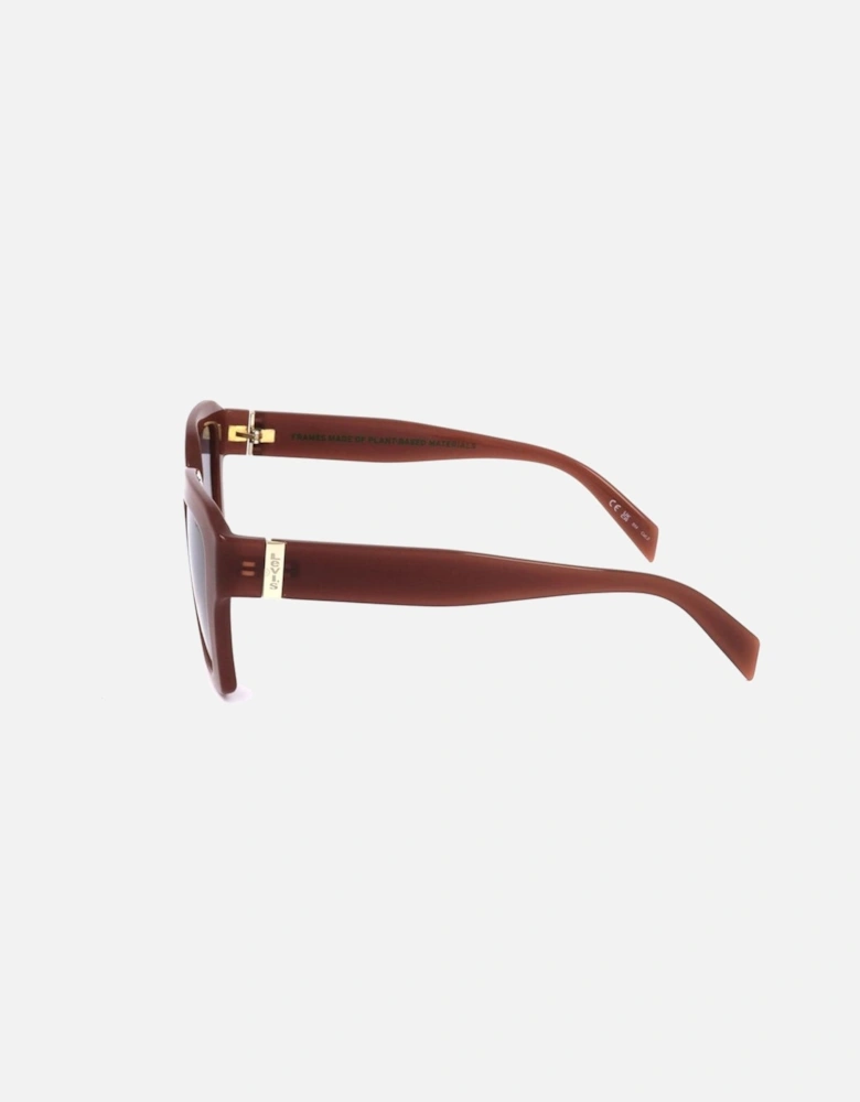 Resin Square Frame Sunglasses Women - Blue