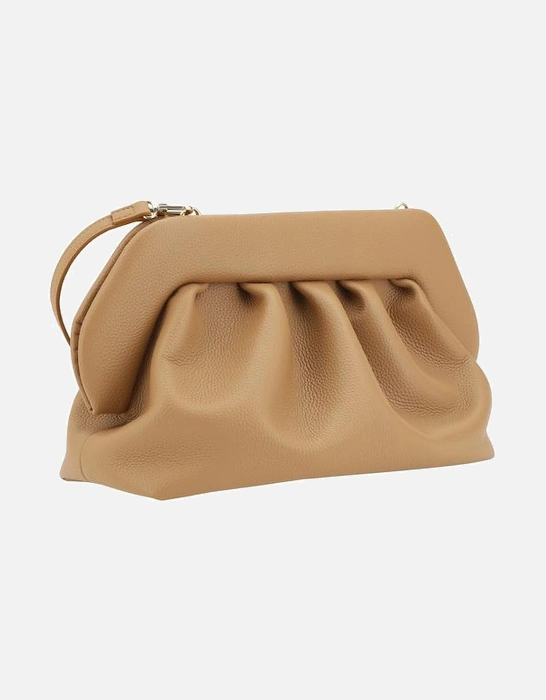 Vegan Leather Clutch Bag with Adjustable Strap Women - Brown Handbags