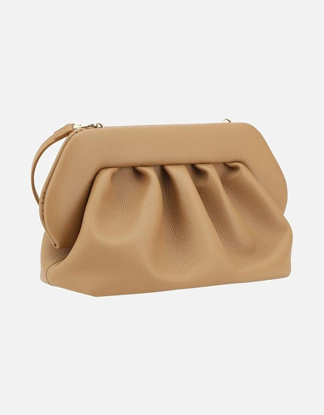 Vegan Leather Clutch Bag with Adjustable Strap Women - Brown Handbags