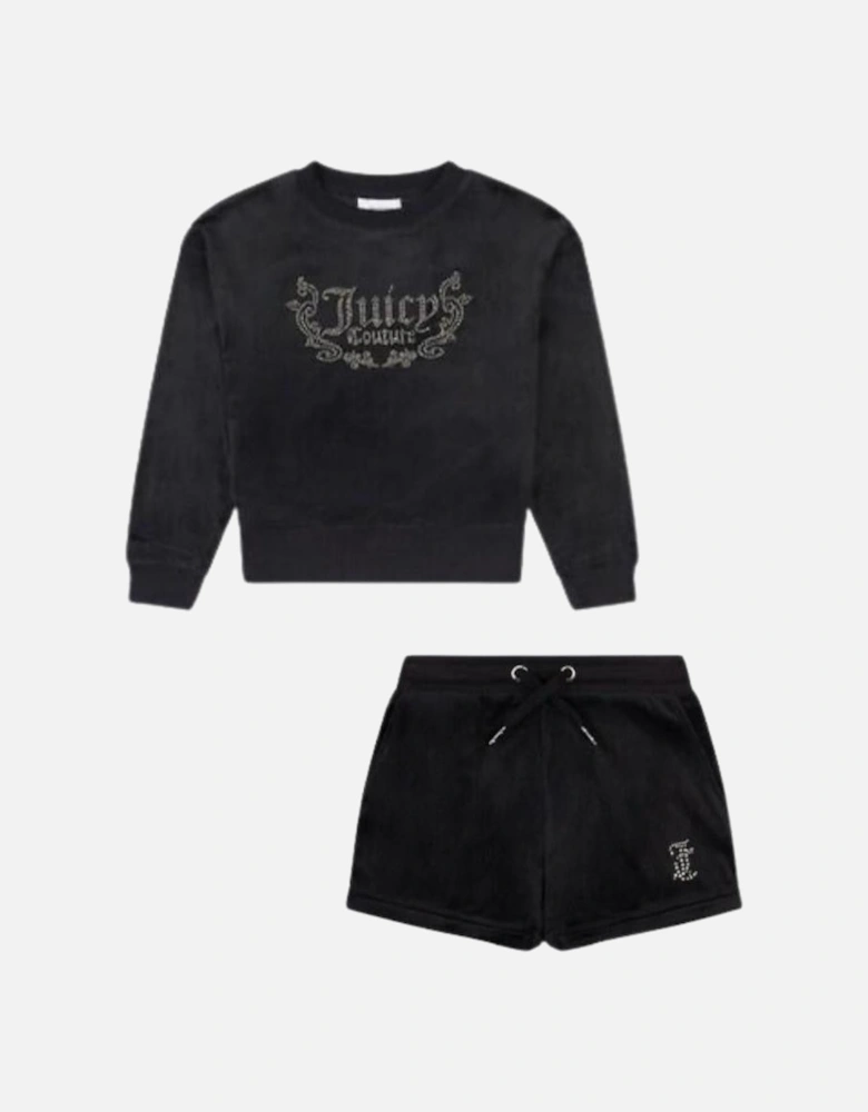 SWEATSHIRT/SHORTS SET