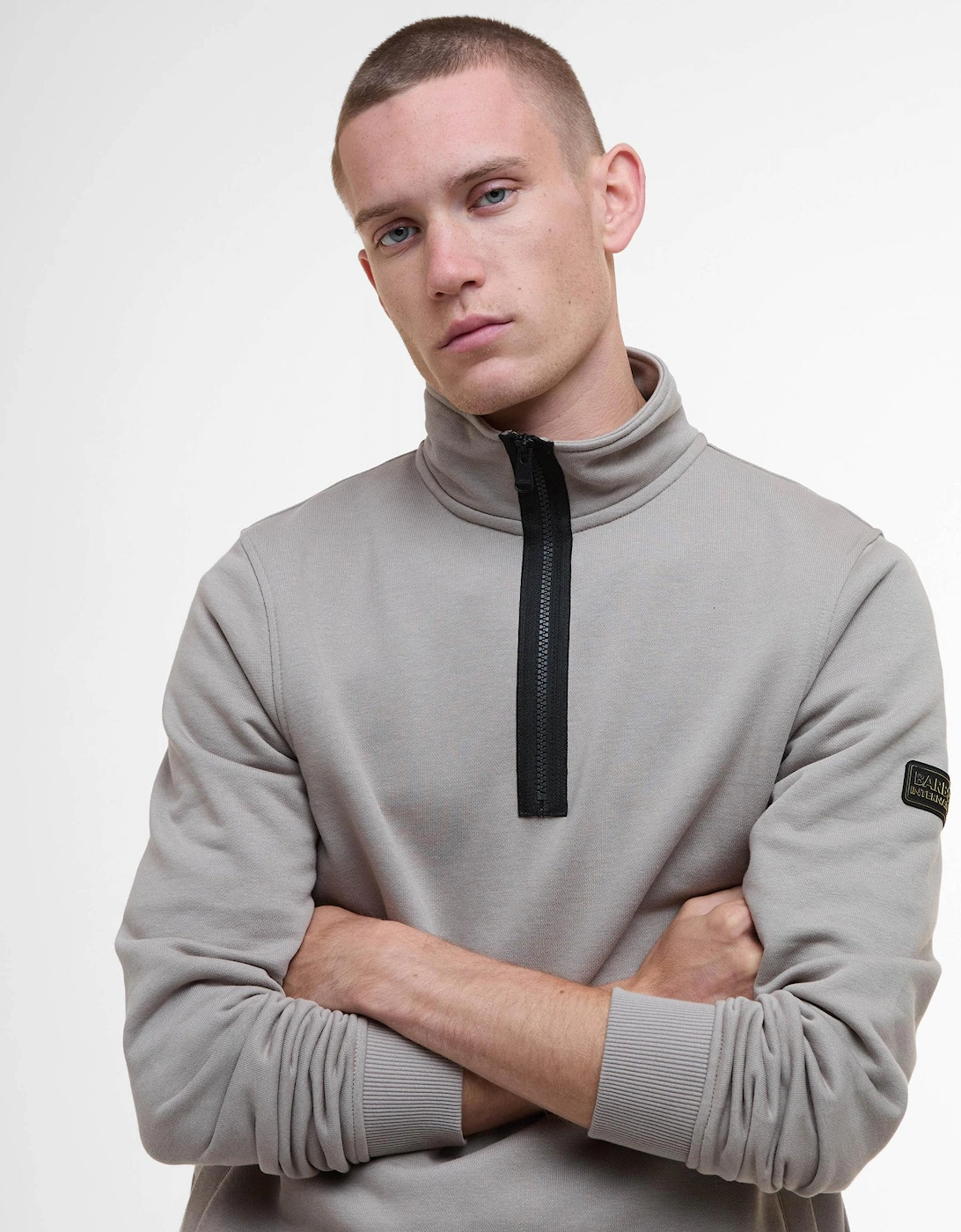 Outline Mens Funnel Neck Sweatshirt