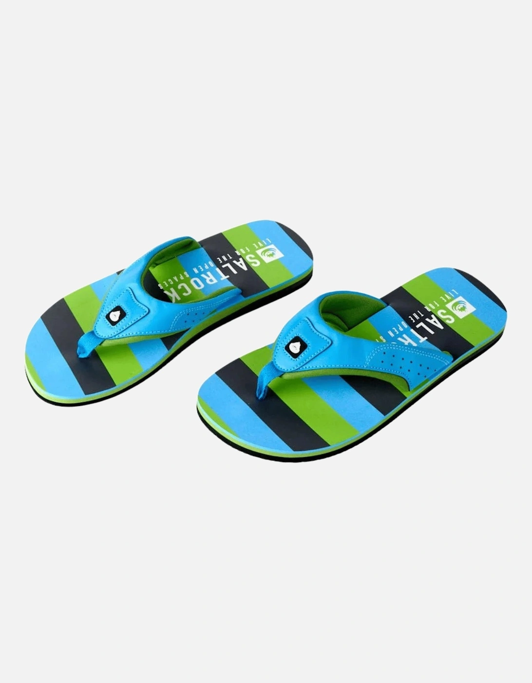 Mens Striped Flip Flops, 2 of 1