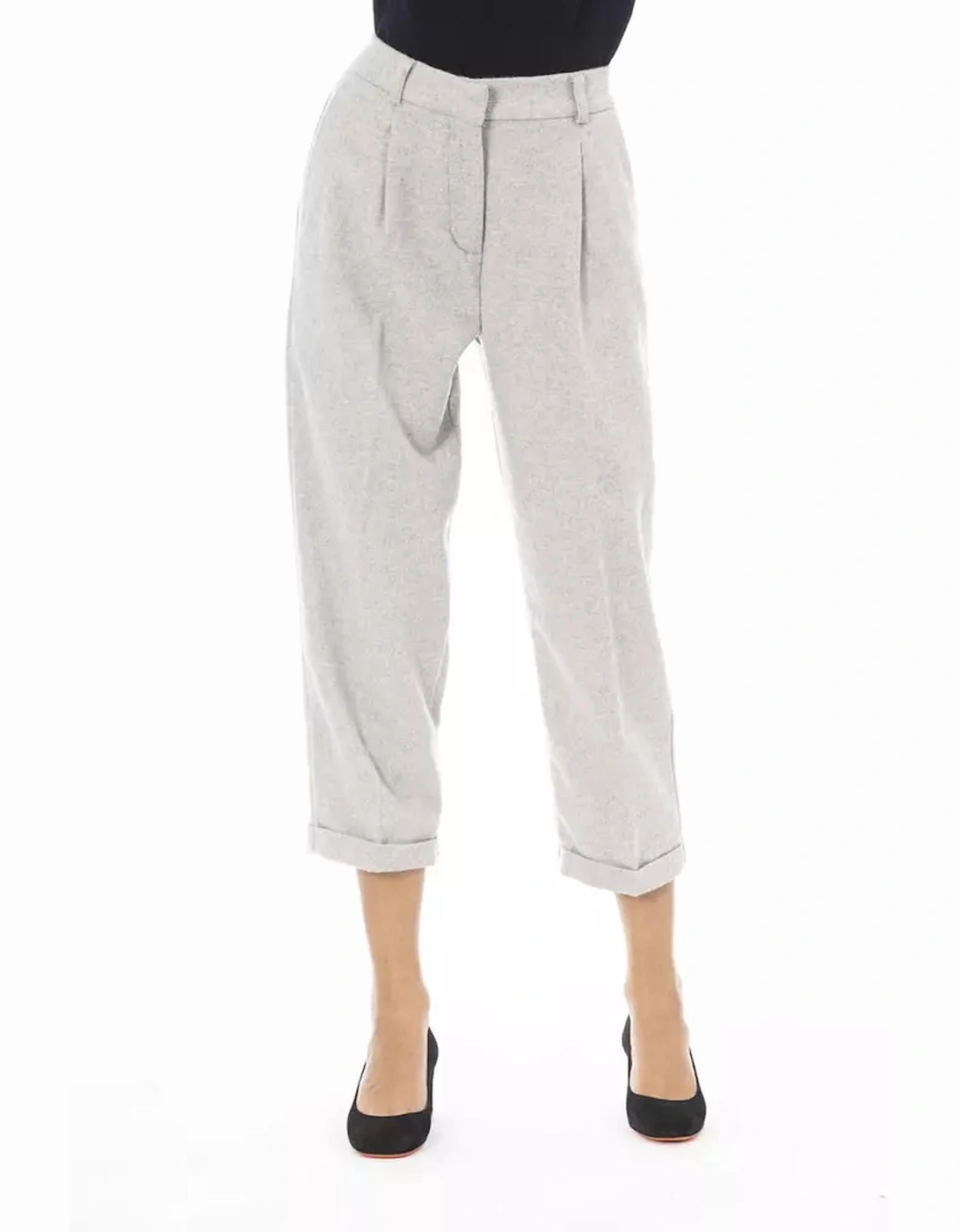 Cropped Pants Model AL23482 Women - Gray Jeans, 4 of 3