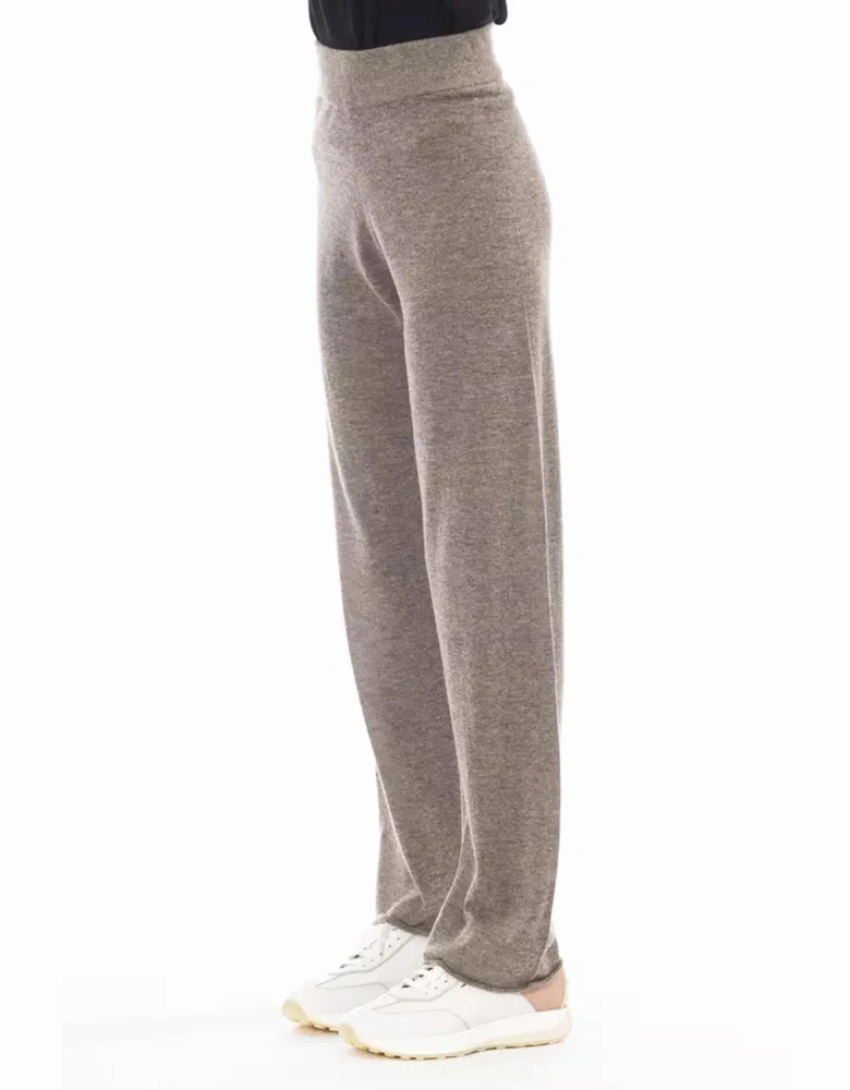 Cashmere Wide Leg Pants Model AL23481 Women - Brown Jeans