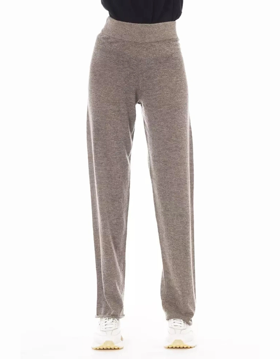 Cashmere Wide Leg Pants Model AL23481 Women - Brown Jeans, 4 of 3