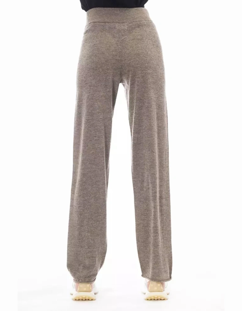 Cashmere Wide Leg Pants Model AL23481 Women - Brown Jeans