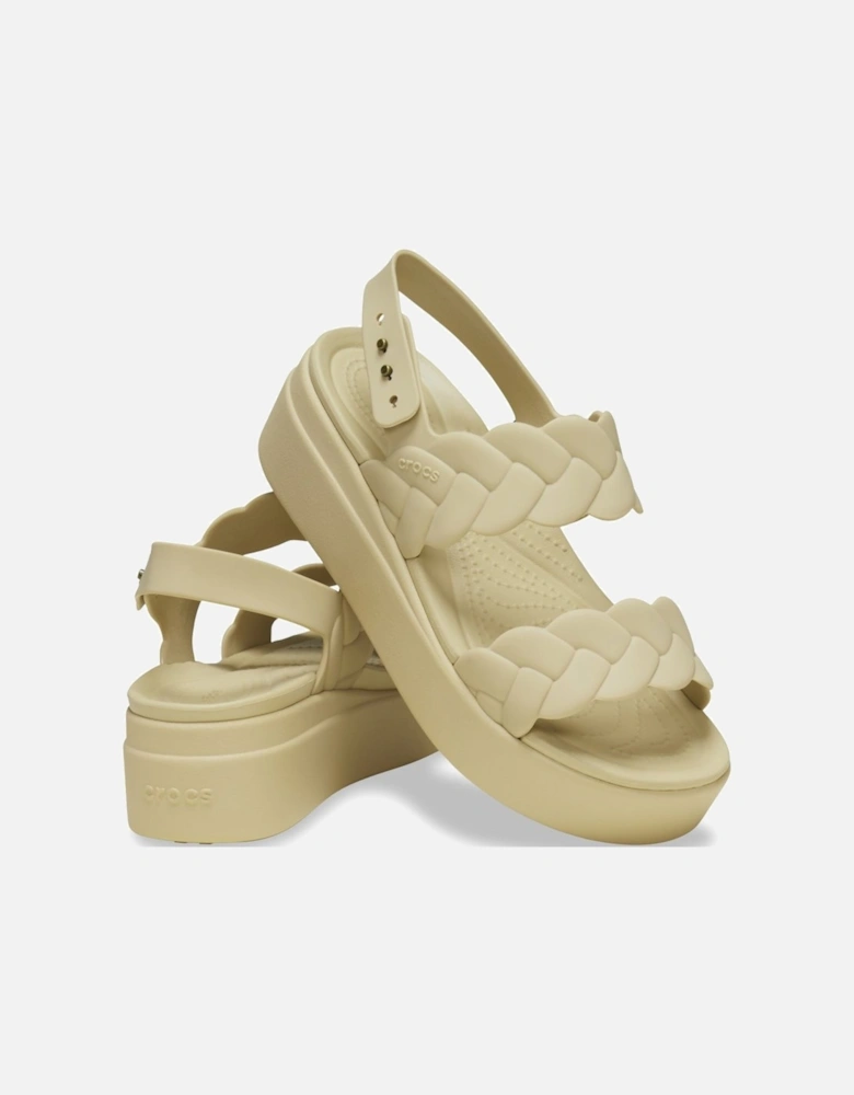 Brooklyn Woven Womens Low Wedge Sandals