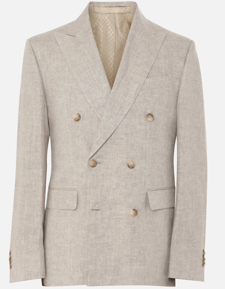 Linen Herringbone Star Blazer