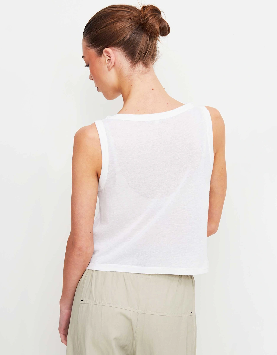 Cropped Linen Vest