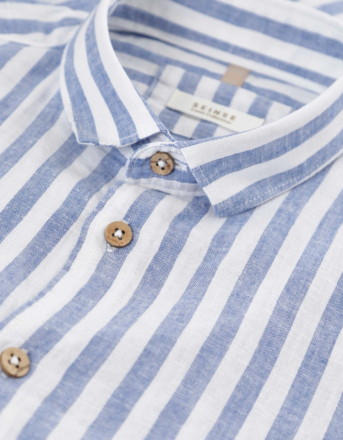 Cotton Linen Striped Shirt