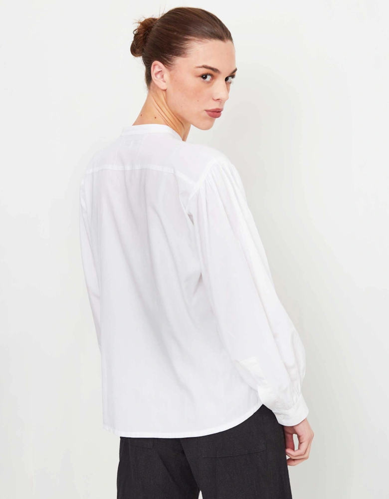 Puff Sleeve Tencel Shirt