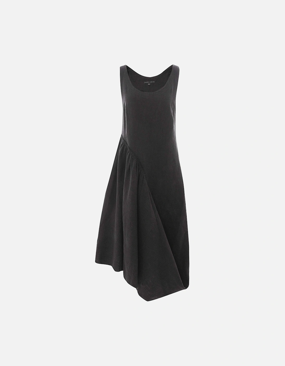 Ramie Asymmetric Midi Dress, 5 of 4