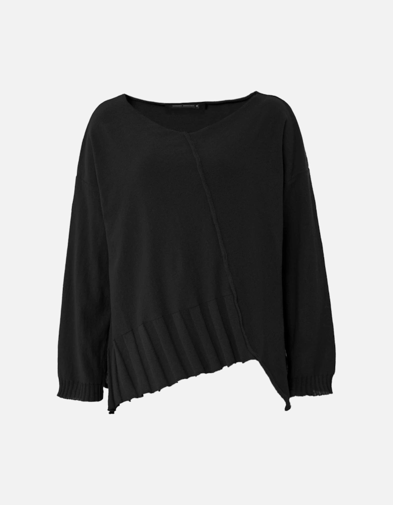 Asymmetric Jersey Knit Jumper