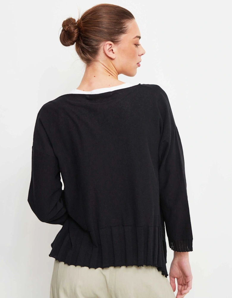 Asymmetric Jersey Knit Jumper