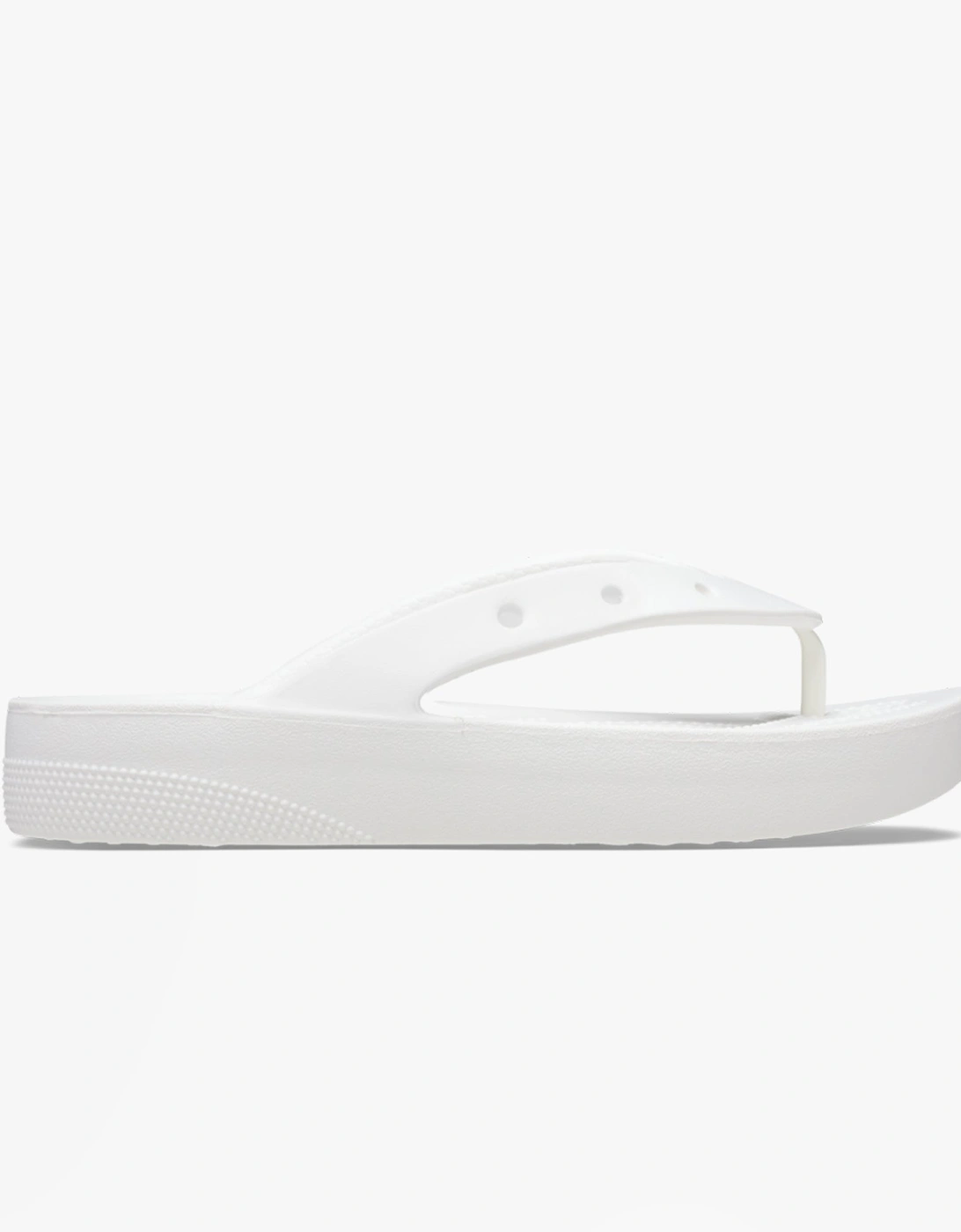 Women's Crocs 207714-100 CLASSIC PLATFORM FLIP Womens Flip-Flops White - Size: 3