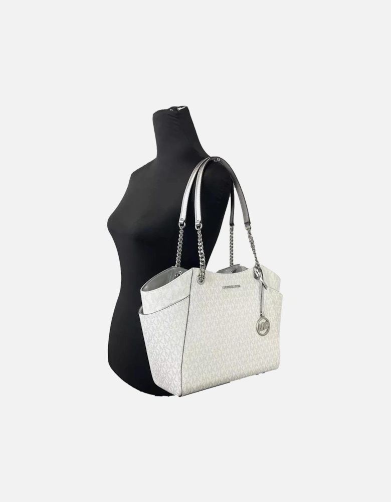 Jet Set Large Shoulder Tote Bag Women - Whitesilver