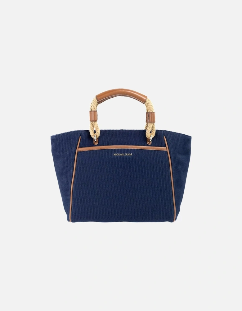 Talia Small Grab Bag Tote with Crossbody Strap Women - Navy Blue Tote