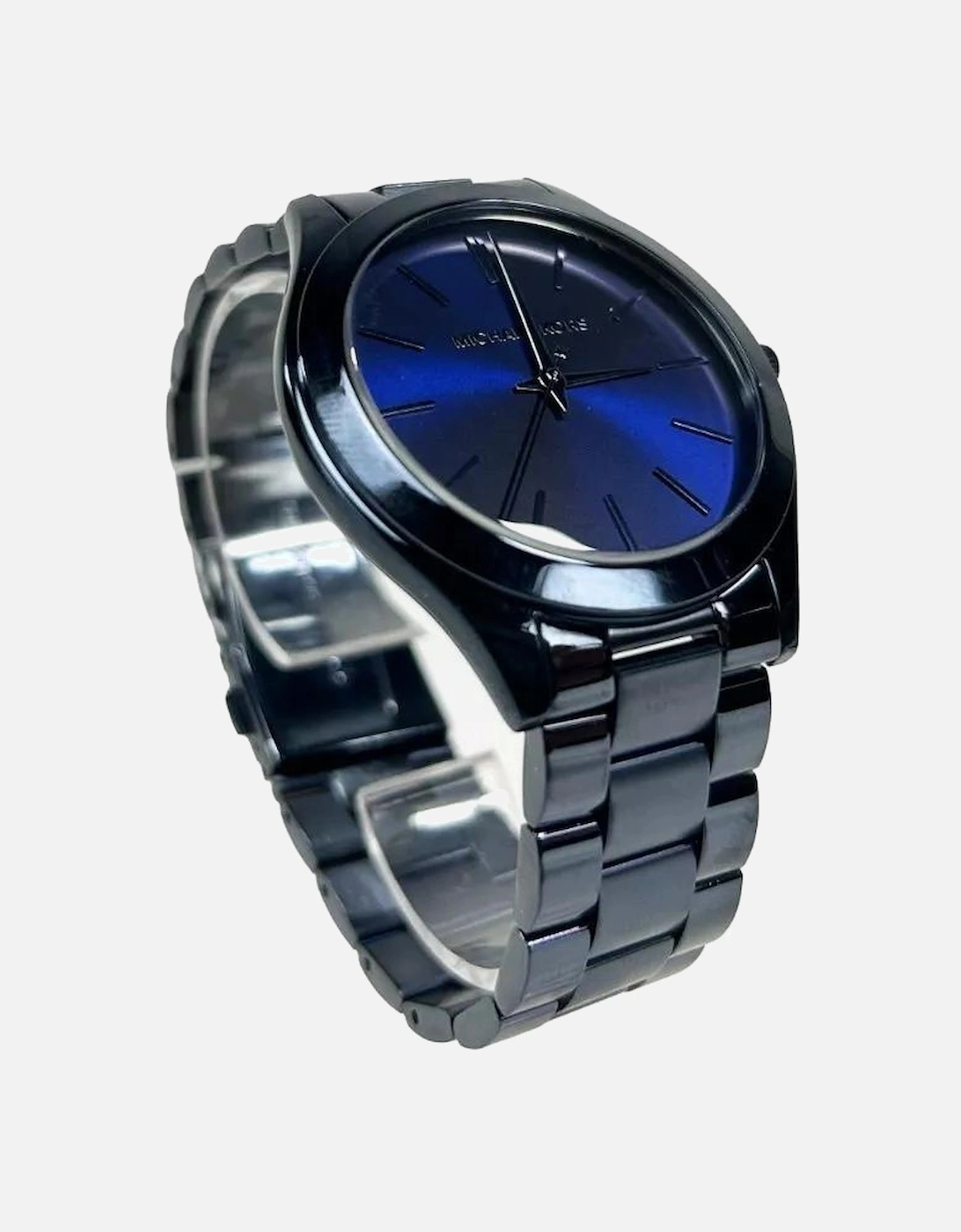 Slim Runway Stainless Steel Watch Unisex - Contemporary Blue Unisex