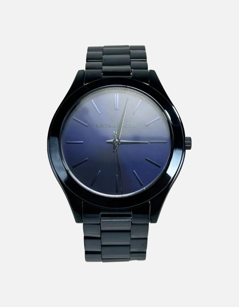 Slim Runway Stainless Steel Watch Unisex - Contemporary Blue Unisex