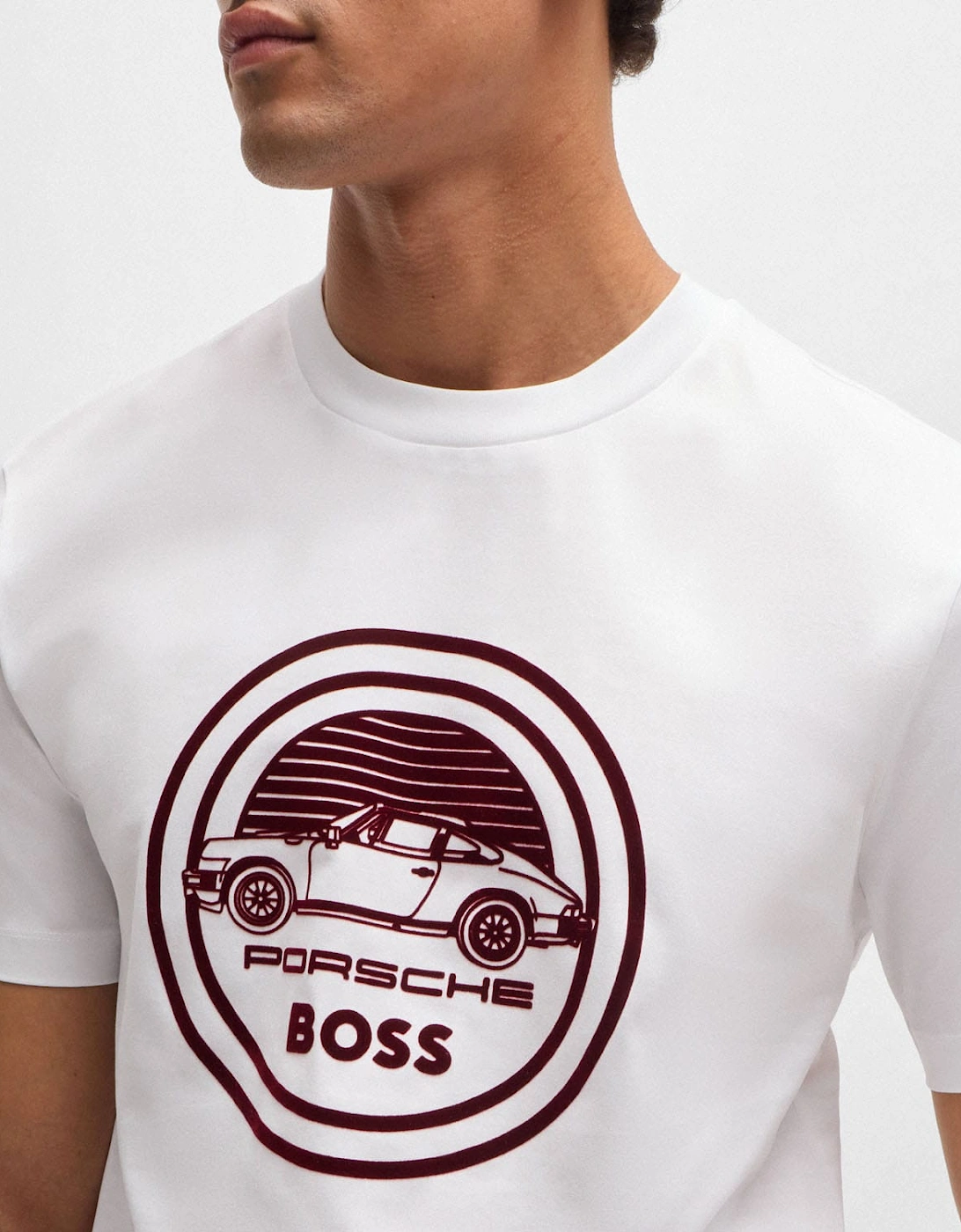 Porsche x BOSS Mercerised Cotton T-Shirt