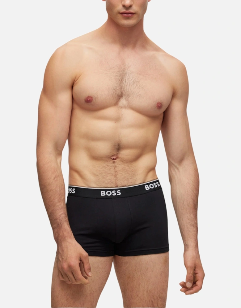 Boss Mens Underwear Trunks Boxer Shorts Stretch Cotton Power 3 Pack Black