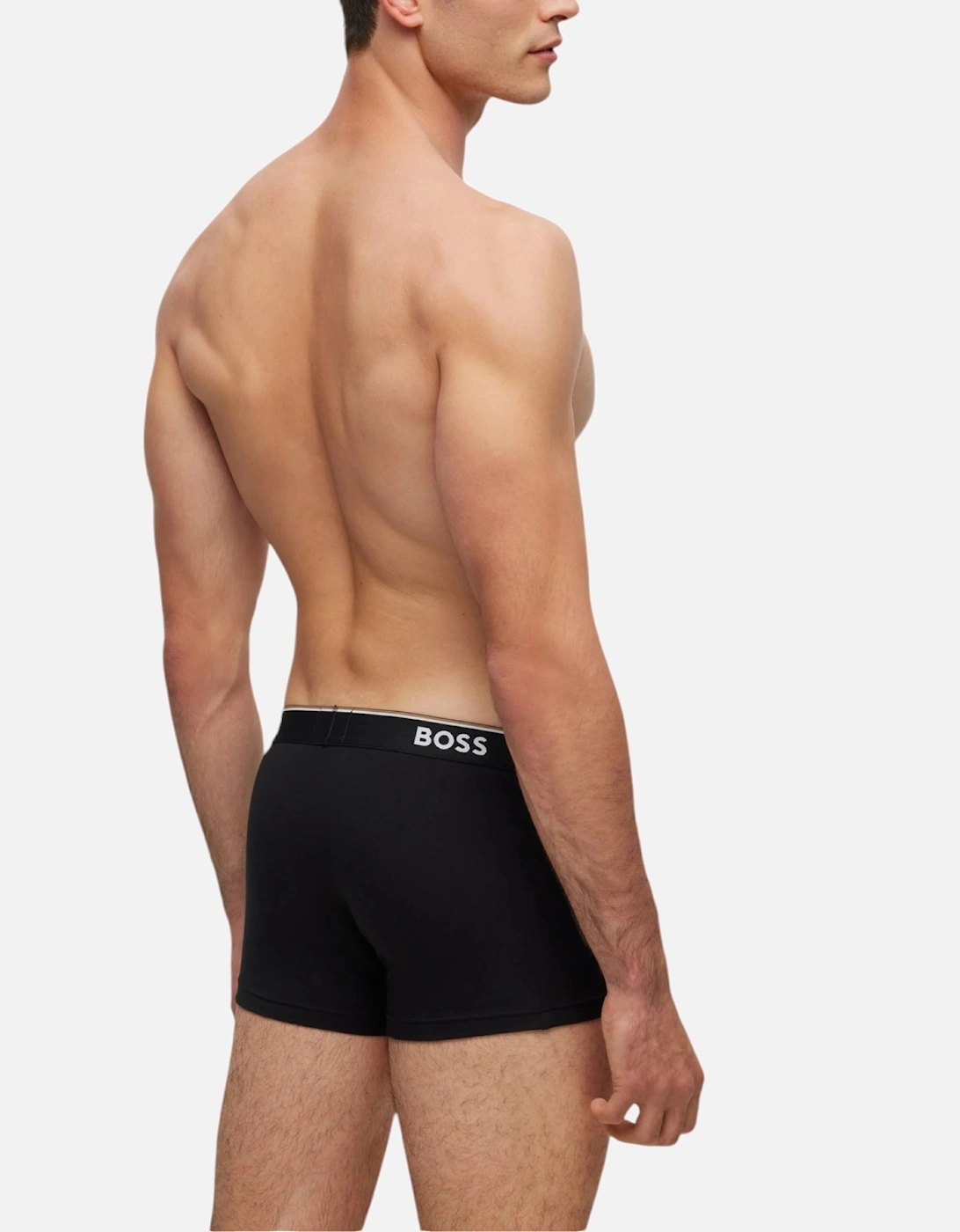 Boss Mens Underwear Trunks Boxer Shorts Stretch Cotton Power 3 Pack Black