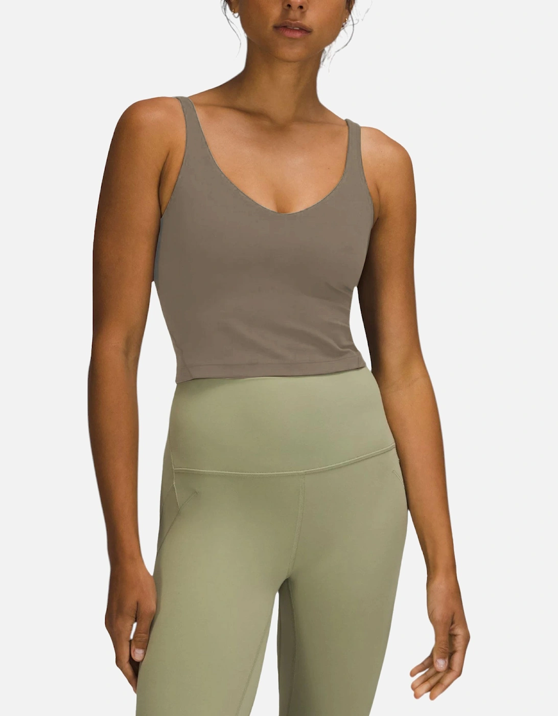 Women's lululemon Align Tank Top Womens Sports Bra Lightweight Gym Running Yoga Bra Top - Green - Size: UK 6