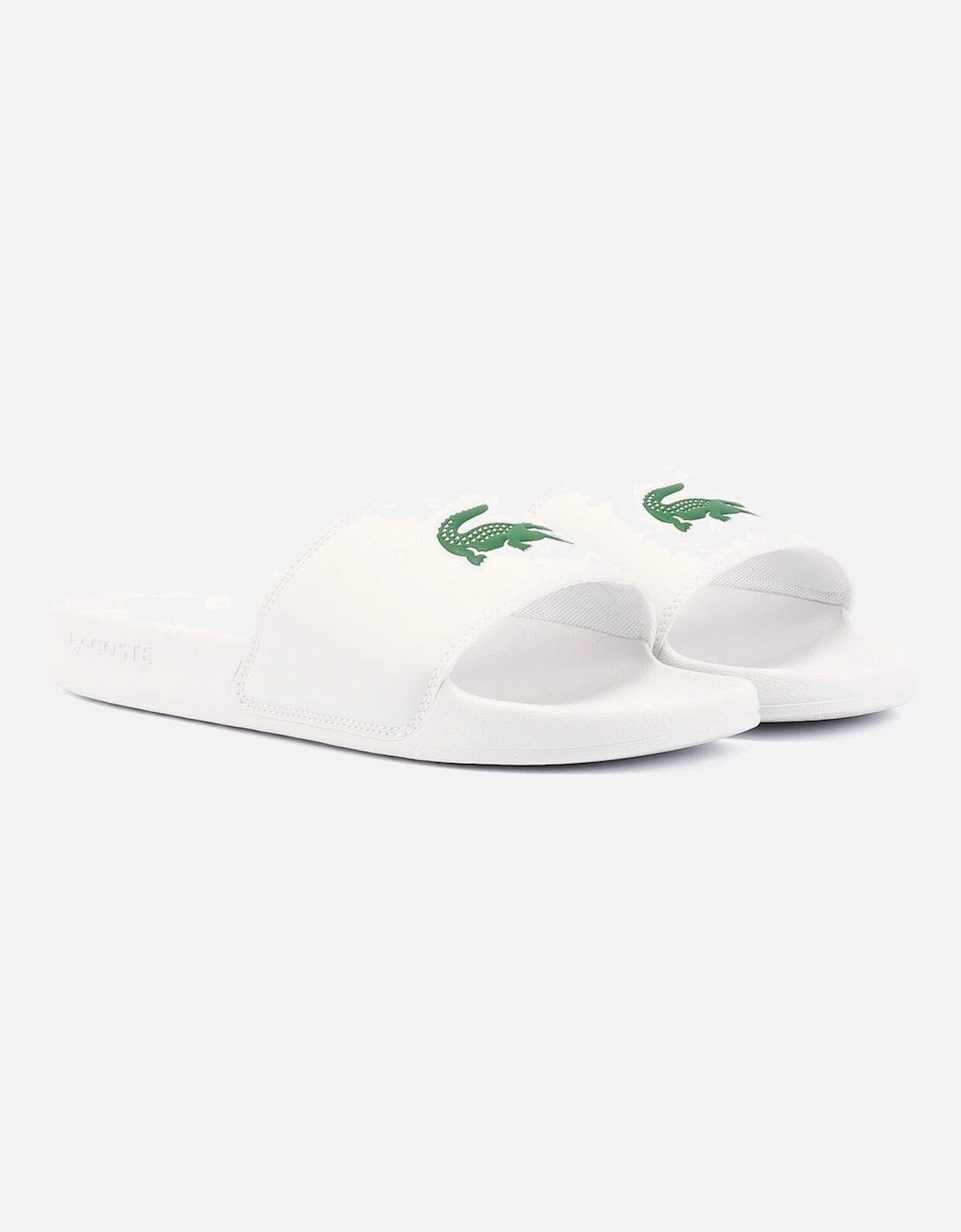 Lacoste Women's White Serve Slide 0.0 Slides - : 4 Size 4