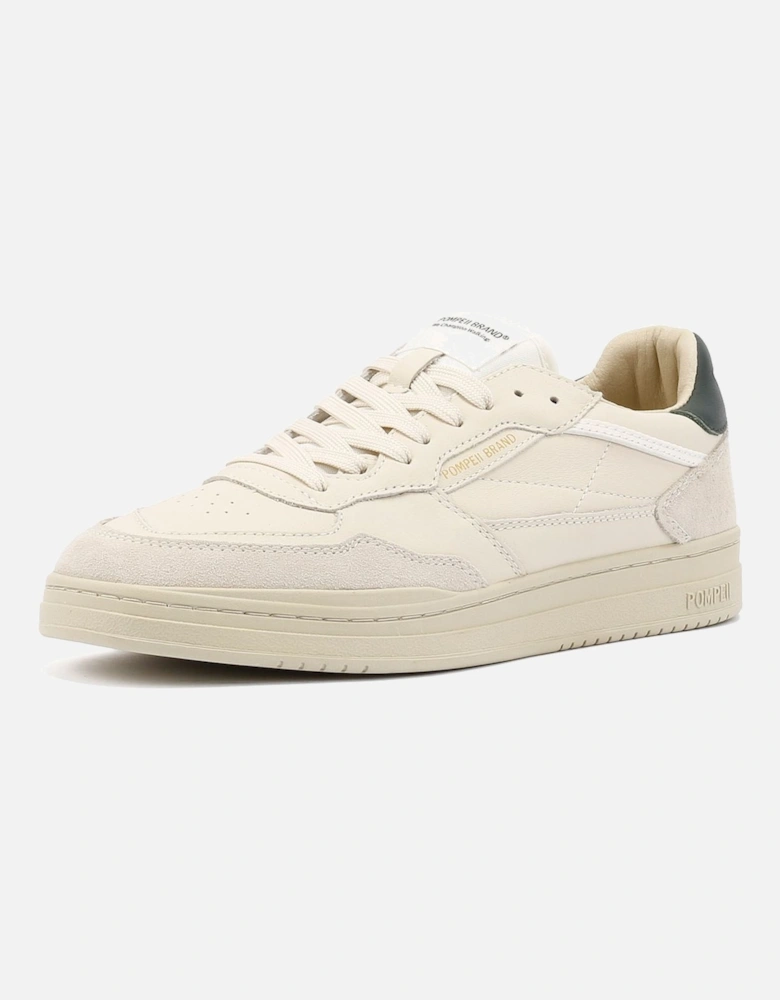 Elan Leather Men's Ecru/Jasper Trainers