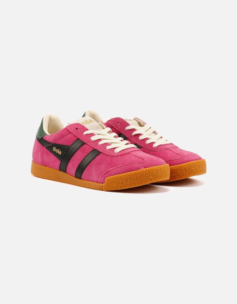 Elan Suede Women's Fuchsia/Black/Evergreen Trainers