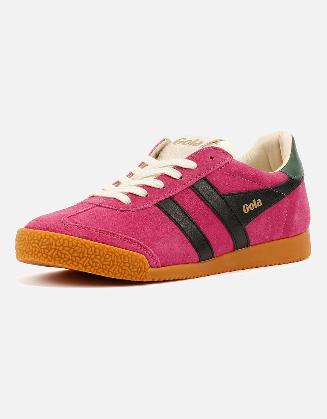 Elan Suede Women's Fuchsia/Black/Evergreen Trainers