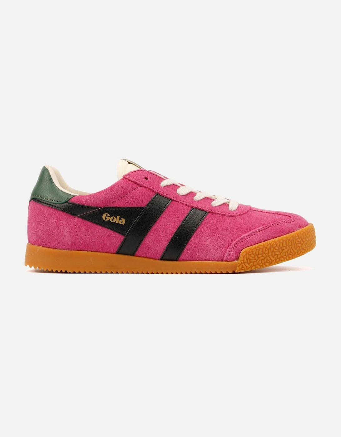 Elan Suede Women's Fuchsia/Black/Evergreen Trainers