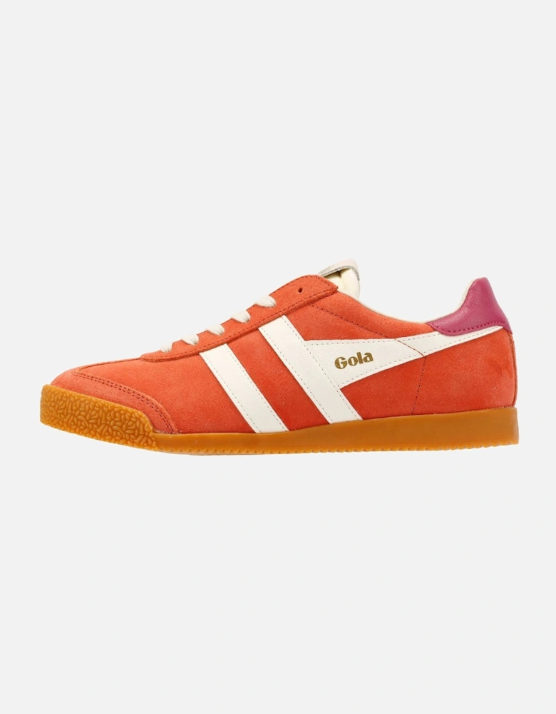 Elan Suede Women's Hot Coral/Off White/ Fuchsia Trainers