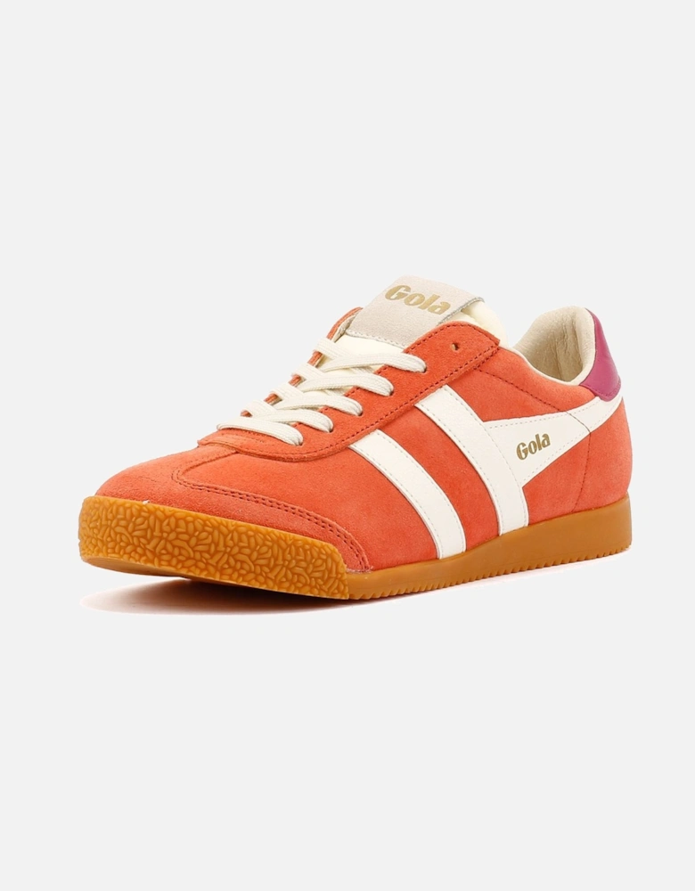 Elan Suede Women's Hot Coral/Off White/ Fuchsia Trainers