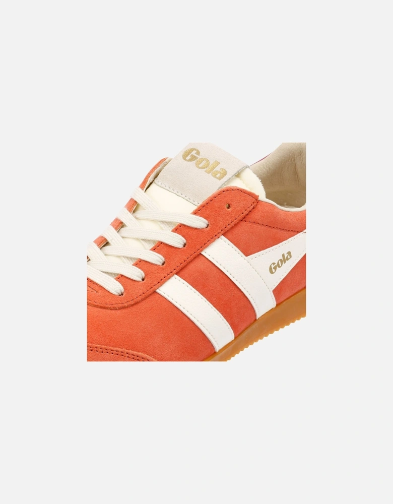 Elan Suede Women's Hot Coral/Off White/ Fuchsia Trainers