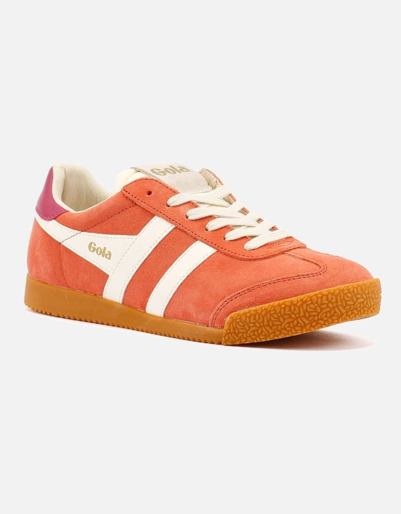 Elan Suede Women's Hot Coral/Off White/ Fuchsia Trainers