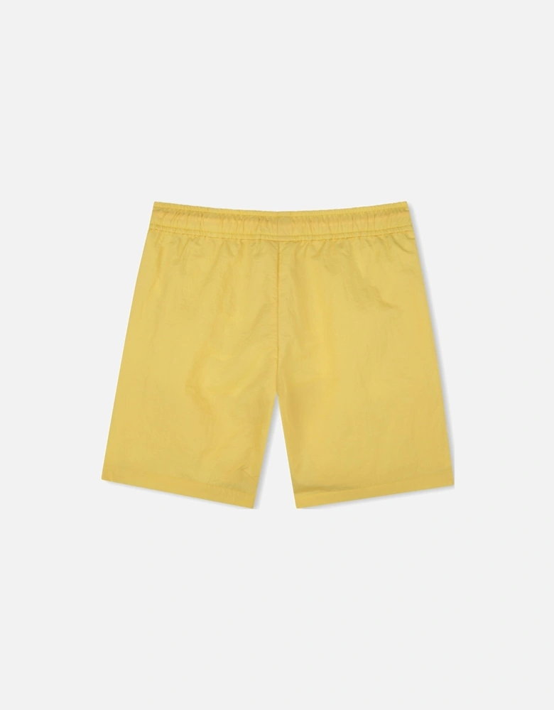 Boys Yellow Logo Swim Shorts